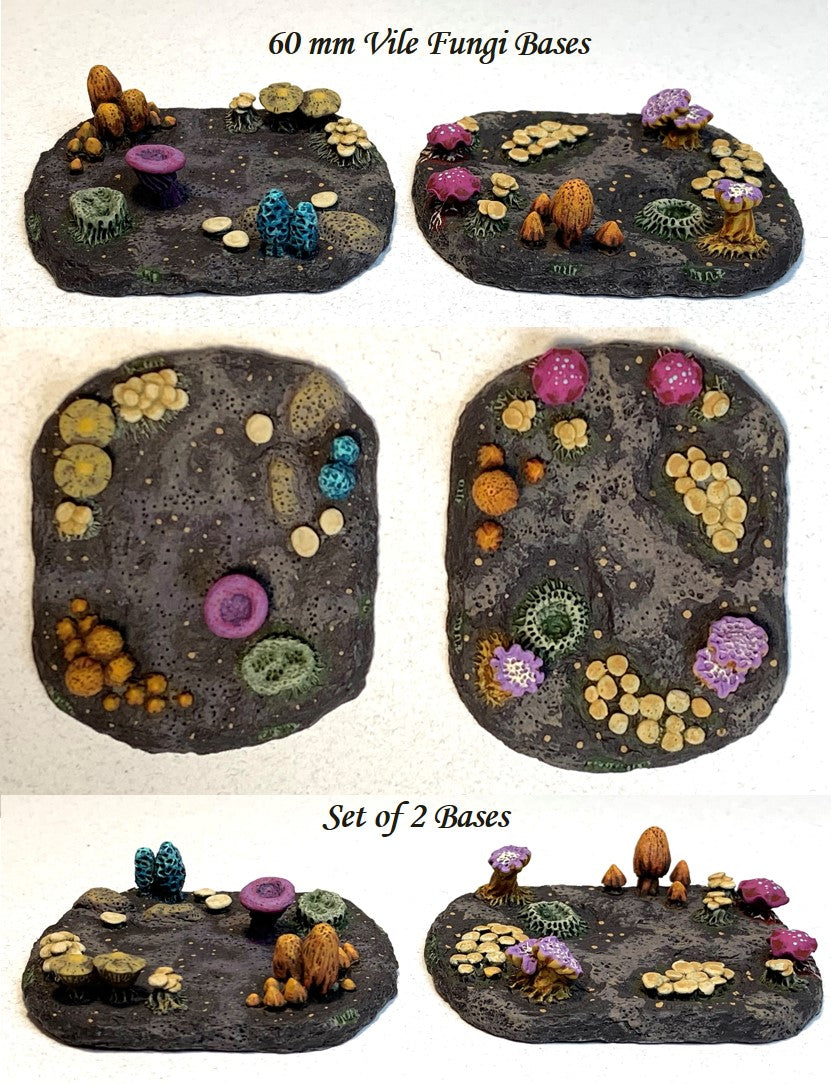 60mm Vile Fungi Bases (2)
